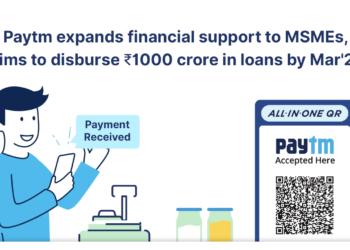 Paytm expands financial support to MSMEs, aims to disburse Rs. 1000 crore in loans by Mar’21