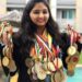 Poojaben Ghanshyambhai Patel of Gujarat won the title in Senior Girl’s Categoryat India’s first National Online Yogasana Championship