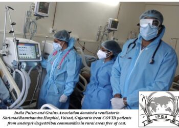 India Pulses and Grains Association Donates  Ventilator to Hospital in Gujarat