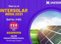 JAKSON GROUP TO SHOWCASE HELIA PV MODULES AT INTERSOLAR INDIA EXPO 2021