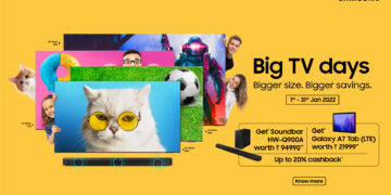 Samsung ‘Big TV’ Festival is Back on Popular DemandThis New Year; Get Free Soundbar, Galaxy Tab, Attractive Cashback&More