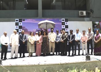 Swarrnim University Hosts Chatrapathi Stars Nushrratt Bharuccha & Bellamkonda Sai Sreenivas for their film Promotion