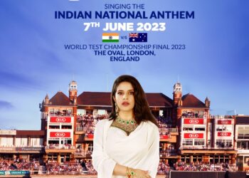 Geetaba Jhala to sing the National Anthem at the World Test Championship Final in London
