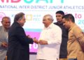 The 19th National Inter District Junior Athletics Meet was inaugurated by Chief Minister Shri Bhupendrabhai Patel and Minister of State for Sports Shri Harshbhai Sanghvi in Ahmedabad