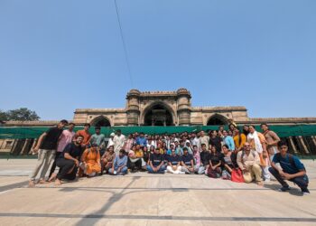 A “Heritage Walk” was organized to enjoy the heritage of Ahmedabad