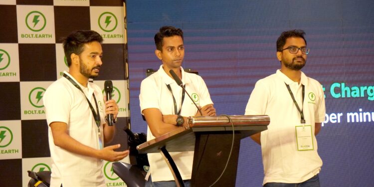 Co-Founder Mohit Yadav, CEO-Raghav and Co-Founder Jyoti Ranjan Harichandan at the launch of Blaze DC