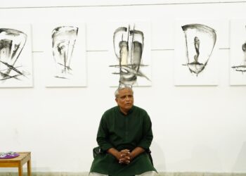 FaceSurface: Painting as Process- A Solo Exhibition by Rajendra Kadia from 17 – 22 March 2026 at L & P Hutheesing Visual Art Centre, Ahmedabad