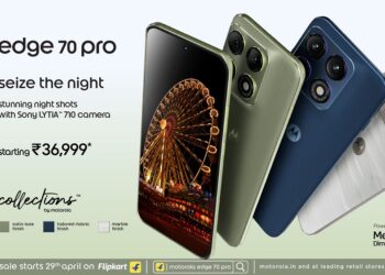 Motorola Launches edge 70 pro – boasting exceptional low light photography powered byPro grade Sony LYTIA™ 710 camera, AI powered advanced imaging and performance with MediaTek Dimensity 8500 Extreme, plus Luxurious design andfinishes starting at just Rs.36,999*