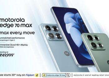 Motorola Launches edge 70 max, the Complete Performance Powerhouse Featuring Flagship Snapdragon® 8 Gen 5 Processor, the Segment’s Only Quad HD+ (2K) LTPOAMOLED Display and Segment’s only Qi2.2 Magnetic Wireless Charging along with massive 7100mAh Battery&Premium Glass finish with Aircraft-grade Aluminium at Just ₹49,999*; Sale starts 20thJuly